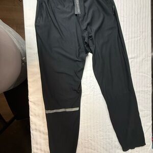 Lululemon Athletica Black Joggers with Reflective Detail